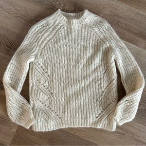 Sézane cream mohair sweater size extra small